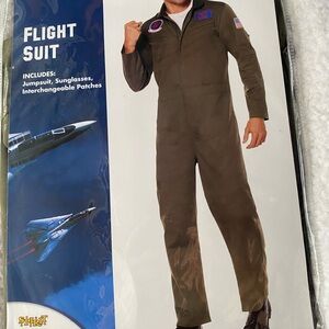 Spirit Flight Suit Costume - Olive Green